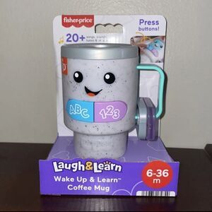 Fisher-Price Laugh & Learn, Wake Up & Learn Coffee Mug Stanley Cup Tumbler